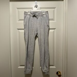 Lululemon Scuba High Rise Velvet Grey Sweatpants